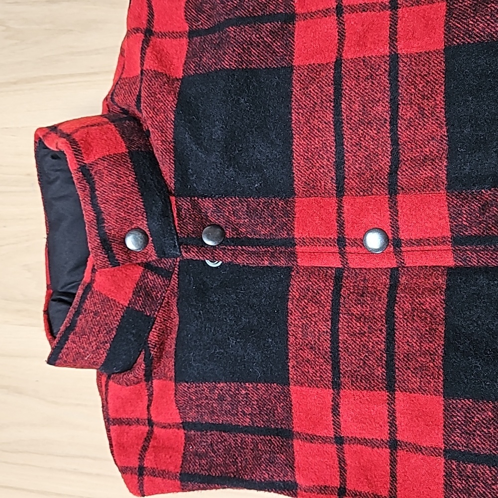 Old Navy Wool Puffer Vest with Pockets - Picture 2 of 6